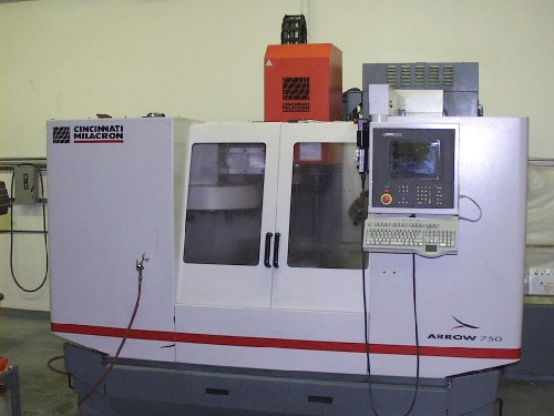 CINCINNATI ARROW 750, ACRA 2100, 30"X, 20" Y & Z, 6000 RPM SPINDLE, RIGID TAP, '98