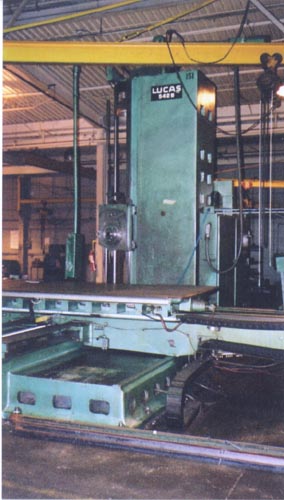 5" LUCAS,  MODEL 542B, 110" X, 96"Y, 35"Z, 60"W,