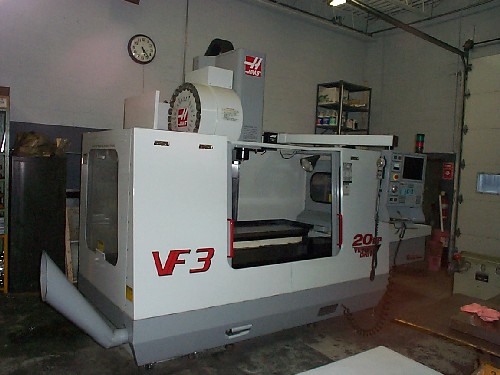 HAAS VF-3, HAAS CNC, 40" x 20" x 25", SIDE ATC, COOL THRU, PACKAGE C, 2000