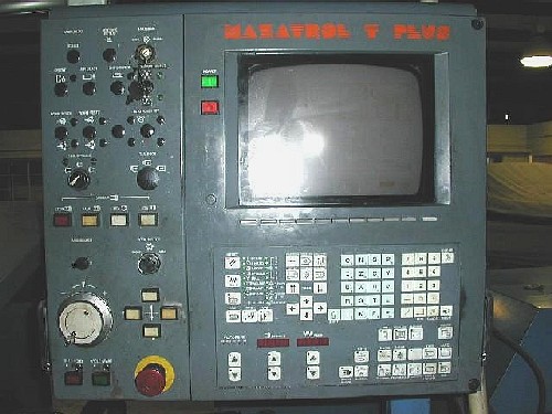 MAZAK M-4N x 1500, T-PLUS, 22" SW, 60" CC, 3000 RPM, 15" CHUCK, CHIP CONVEYOR, '98