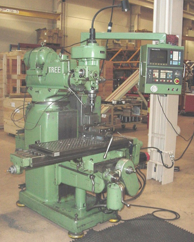 TREE JOURNEYMAN, FANUC O-M 2-AXIS, 10.5" X 48" TBL, 30"X, 3 HP, CLEAN