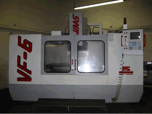 HAAS VF-6, HAAS CNC, 64" x 30" x 30", 7500 RPM, 15HP GEARED, COOL THRU, 1996
