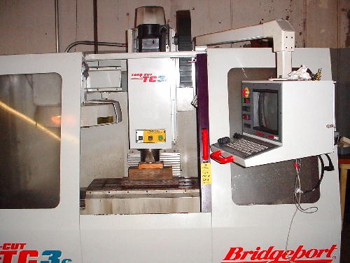 BRIDGEPORT TC-3, DX-32, 30" x 16" x 20", 7500 RPM, BT-40, RIGID TAP, FULL ENCL, '98