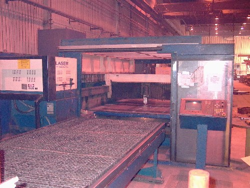 TRUMPF, NO. L2503E, 2600 WATT, 5' X 10', DUAL PALLET CHANGER, 1995, NEW RESONATOR IN 2000