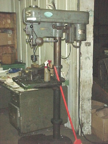 20" WALKER-TURNER MDL 1112-41, 19" X 22" TBL, #2 MT, 1/2" CHUCK, 6" QUILL TRVL, 1 HP