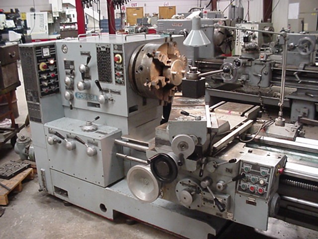 36" X 200" POREBA,  MODEL TPK90 AI/5M, DIGITALS, STEADY REST, MILLING ATTACHMENT, NEW 1991