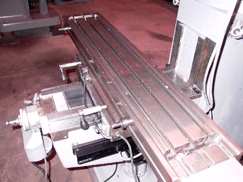NO. FTV-2 LAGUN,  10" X 50" TBL, 30"-X, 16"-1, 5" QUILL, 16" KNEE, 3 HP, 1980, 2 AXIS SONY DRO