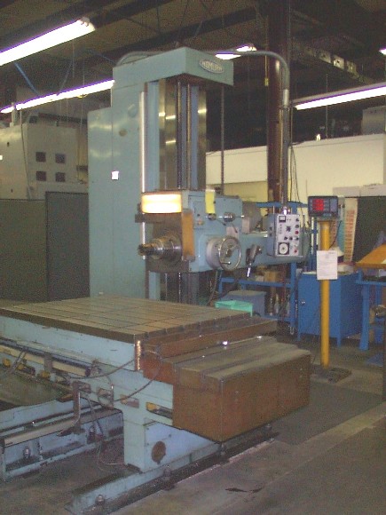 4" NOMURA B100LP, 55" X 40" TBL, 15 HP, 21-1200 RPM, 60"-X, 36"-Y, 55"-Z, QUILL 26", ISO #50, 1982