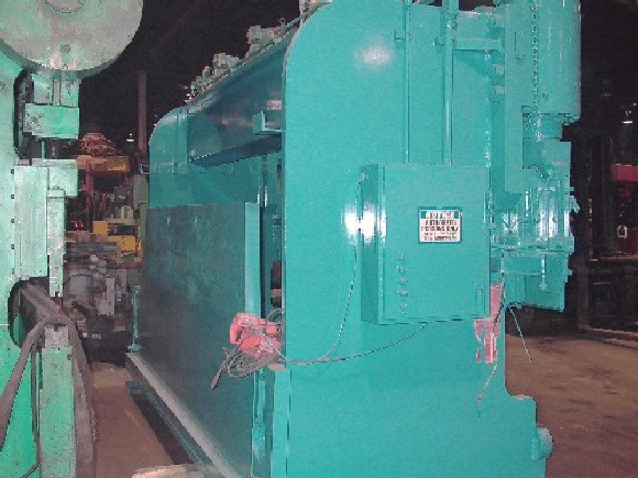 300 TON PACIFIC MDL 300-14, 14' OA, 5/16 X 14' CAP., 16'6" BH, 14' 4-WAY DIE W/HOLDER