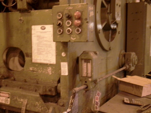 3/4" X 80" STEELWELD, 36" FRONT OPERATED BACKGAUGE, FLUSH FLOOR MOUNT,