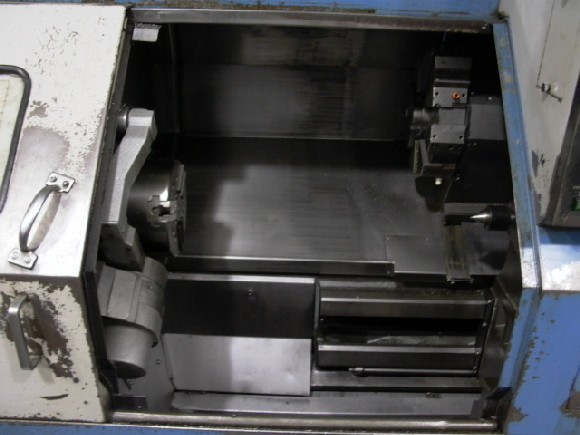 MAZAK QT-10N, 1986, CAM T-2 CTRL, 17" SW, 2.2" BORE, 20" CC, 8" CHUCK, 3600 RPM