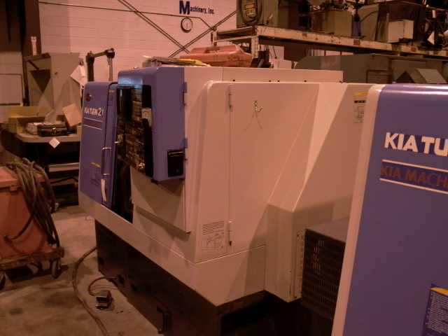 KIA TURN 21, 8" CHCK, 4000 RPM, YASNAC LX3 CTRL, 1995, 10 POSITION TURRET