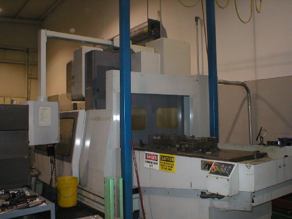MORI SEIKI MV65A, YASNAC I80 CTRL, PALLET CHANGER, 50"-X, 25.6"-Y, 25.6"-Z, 66.9" x 25.6" TBL, 1994