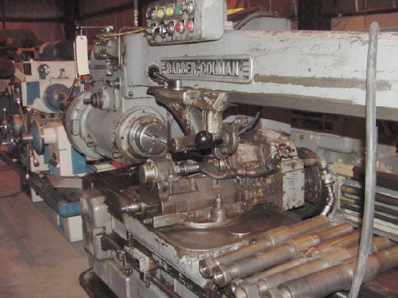 no. 16-36 barber colman, 16" dia, 6 dp, 36" hob trvl, 2.75" tbl bore
