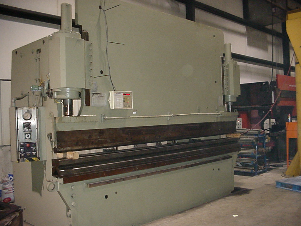 300 TON AMERICAN HERCULES, 14' OVERALL, AUTOGAUGE CNC 99 BACKGAUGE, 4-WAY BRAKE DIE