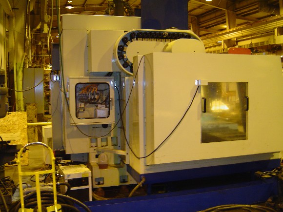 2 HEAD JOHNFORD MACHINING CENTER, 33 X 51 X 30 TRAVELS, 32 ATC, FANUC 18 M, 10000 RPM
