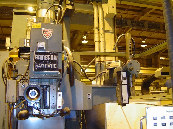 RAMBAUDI RAM-MATIC, 24" x 114" TBL, 49"-X, 23"-Y, 22"-Z, 6"-W (QUILL), 50 TAPER, 30 HP, FIDIA 11-F1 CNC CTRL