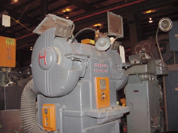 HAMMOND, DOUBLE END, MDL 14-A, 14" WHEELS x 2" WIDE, 1750 SPINDLE RPM, 3 HP