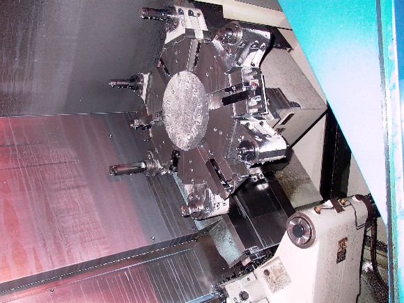 HITACHI SEIKI HITEC-TURN 40G, 15" CHUCK, 63" CNTRS,  4.73" SPNDL BORE, SIECOS A10L CNTRL, 1997