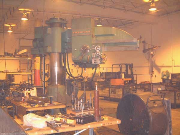 6' x 15" AMERICAN HOLE WIZARD, #5 MT TAPER, L SHAPED T-SLOTTED DRILL BASE, TILTING BOX TBL