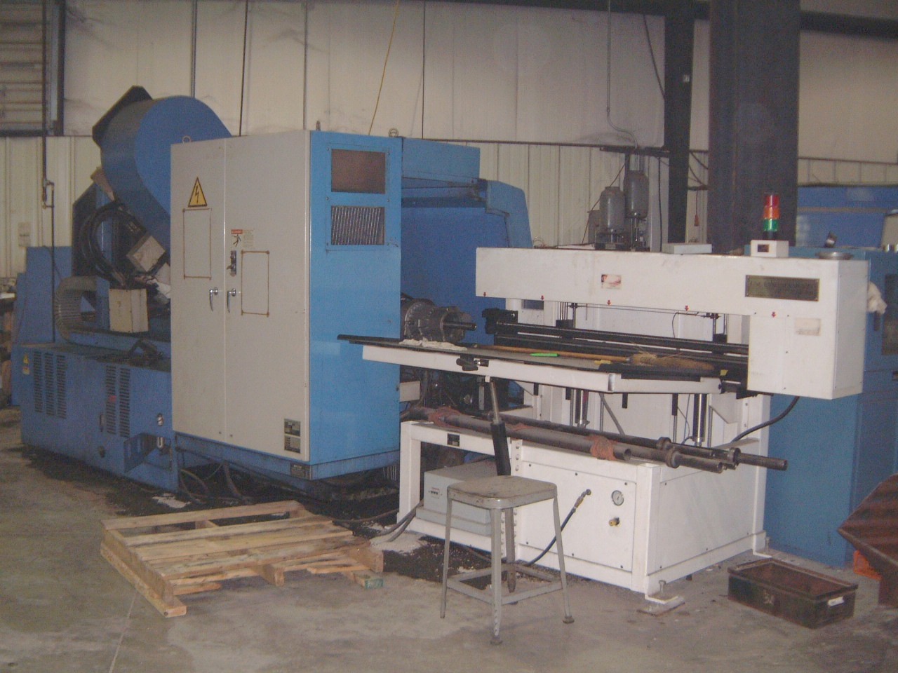 MAZAK SLANT TURN 30 #ST30-15C-MC, 18" SW, 40" CC, 30 HP, 2200 RPM, 12" 3-JAW CHK, 16 ATC, MAZATROL T-3 CTRL, 1986