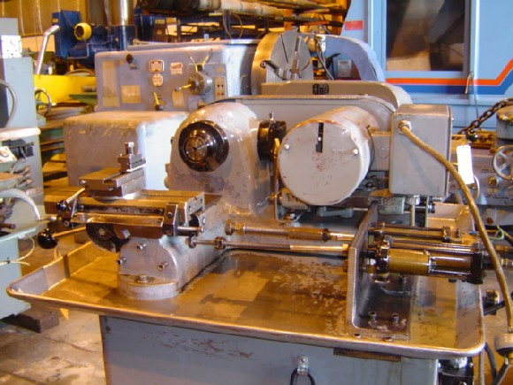 NO. HSL-59 HARDINGE, 1974, 9" SWING, 10" BED, 1/2 HP, 300 RPM SPDL SPD, AIR FEED, 5C COLLET, CHIP PAN