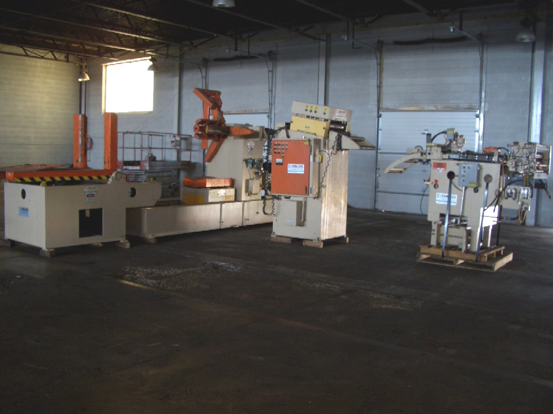 6,000 LB x 18"W x .125  DALLAS, COIL UPENDER, COIL CAR, COIL REEL, STRAIGHTENER & FEEDER, 1989