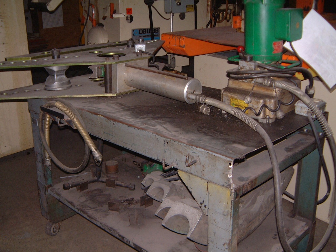 4" GREENLEE, #884 RIGID CONDUIT BENDER FOR 1-SLOT 90 DEG'S., HYD PUMP