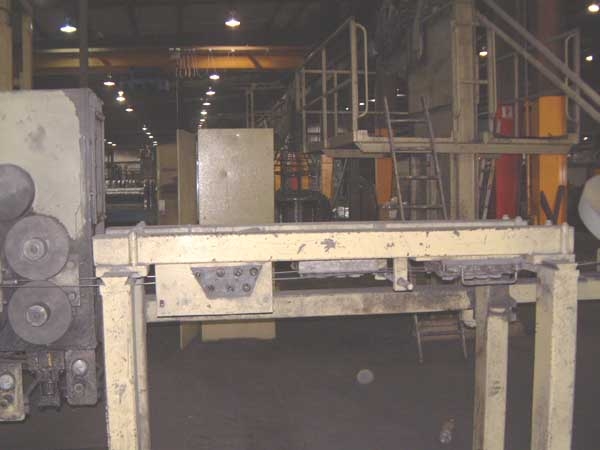 WIRE MESH WELDER, EVG MDL GE-4, 102" MAX WIDTH, 2 GA. MAX. WIRE DIA., DOUBLE CUT SHEAR, CNC CTRLS, 1992