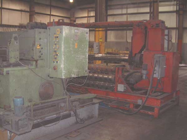 WIRE MESH WELDER, SCHLATTER MDL MG-16-8C, 65" MAX. WIDTH, 2 GA. MAX. WIRE DIA., DOUBLE CUT SHEAR, CNC CTRLS, 1982