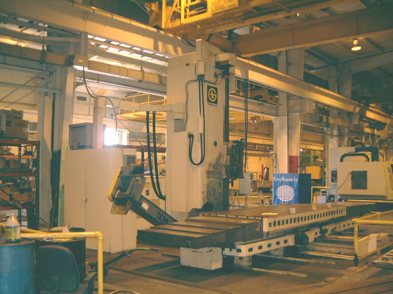6" GIDDINGS & LEWIS, MDL 70-H6-T, #50 TAPER, 96"-Y, 132"-X, 70"-W, 48"-Z, 60" x 146" TBL, FANUC 16M 4-AXIS CNC CTRL, HARDENED WAYS, REBUILT & CNC RETROFIT IN 1993