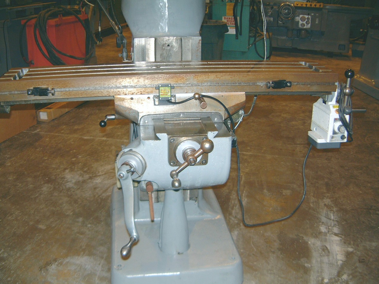 BRIDGEPORT SERIES I, 9" x 48" TBL,  2 HP, 36"-X, 12"-Y, 5" QUILL, R-8 TAPER, 1982, ANILAM 2-AXIS DRO