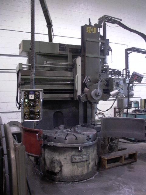 48" SUMMIT, 47" TBL DIA, 4-JAW, 5-252 RPM, 74 HP, HYD TRACER SIDEHEAD & RAMHEAD