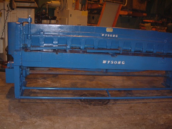 16 GA. x 120" WYSONG #1016, MECHANICAL, ROMBG, FRONT SUPPORT ARMS, 1959