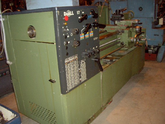 17" x 45" DOALL, 9-3/4"  SW OVER CROSS SLIDE, 96" BED LGTH, 10 HP, 3" HOLE, 4 MORSE TAPER