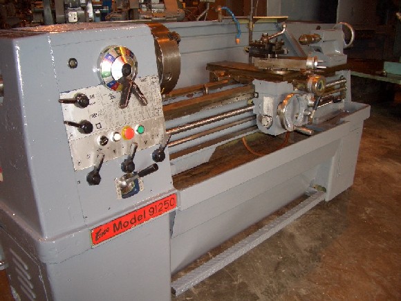 16" x 60" ENCO, 8-1/8" SW OVER CROSS SLIDE, 55-1/2" CARRIAGE TRVL, 13" CROSS SLIDE TRVL, 12" 3-JAW, IN/MM, 4 MT