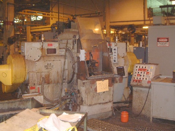 NO. DH-4 BESLY, 30" WHLS, 30 HP, COOLANT SYSTEM W/MAGNETIC SEPERATOR, JOG IN-FEED