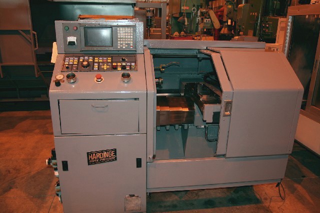 HARDINGE CONQUEST CS-GT, 1-1/16" HOLE, 11.968"-X, 11.062"-Z, 6000 RPM, GE FANUC 18i CTRL