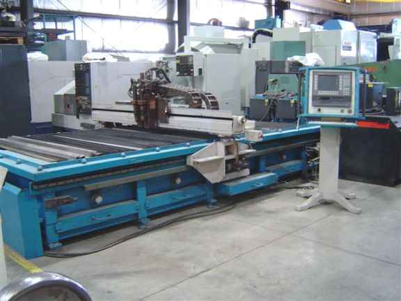 MG PROMASTER, 72" x 144", 1000 IPM, EVOLUTION 1000 CNC CTRL, 2-HYPERTHERM PLASMAS,1-100 AMP HI DEFINITION AND 1- 200 AMP HIGH SPEED, 1997