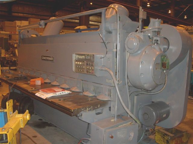 3/8" x 10' CINCINNATI, MDL 2510-G, MECHANICAL, 50 SPM, 10 HP, 36" ASPBG, 60" SQ. ARM