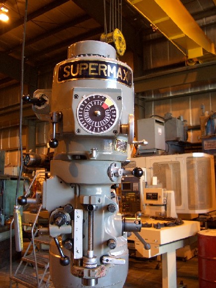 NO. YCM-1-1/2VS SUPERMAX, 9" x 49" TBL, 2 HP, R8 TAPER, 36"-X, 12"-Y, 5" QUILL, 1984