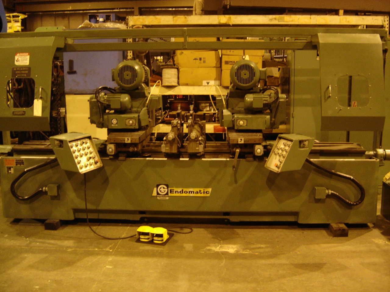 8" x 108" G & L ENDOMATIC MC, 15 HP, #50 SPDL NOSE, 3 HP DRILL HEADS, 3" QUILL, 2-3/4" FEED STK, 1979