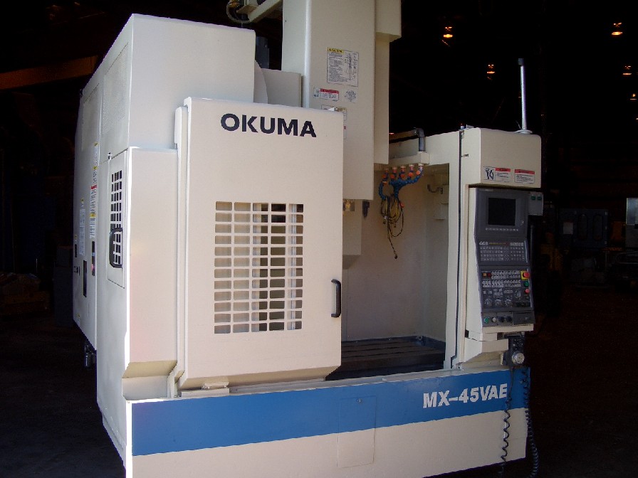 OKUMA MX45VAE, 18" x 30" TBL, 30"-X, 18.11"-Y, 17.72"-Z, 7000 RPM, CAT 40, OSP 700M CTRL, 1997