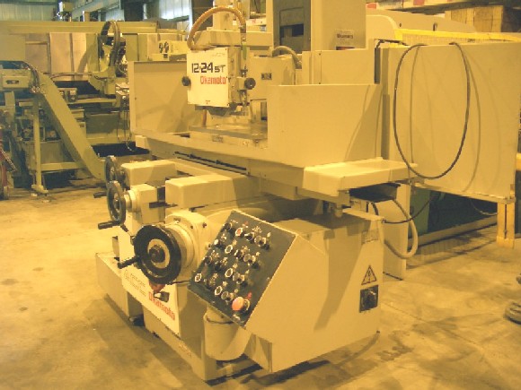 12" x 24" OKAMOTO #12-24ST, 5" BORE, 12" x 1.5" WHEEL, 5 HP, WALKER FINE LINE CHUCK, 1996