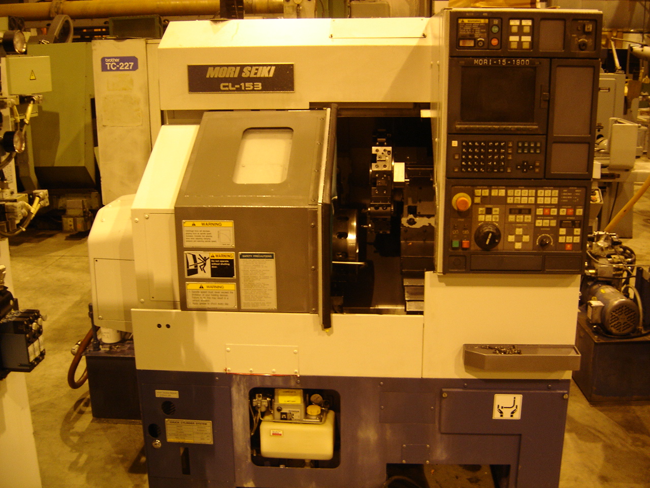 MORI SEIKI CL-153, MSG-803 CTRL, 20.28&quot SW, 1.69&quot HOLE, 9.25&quot-X, 12.20&quot-Z, 6,000 RPM, 1999
