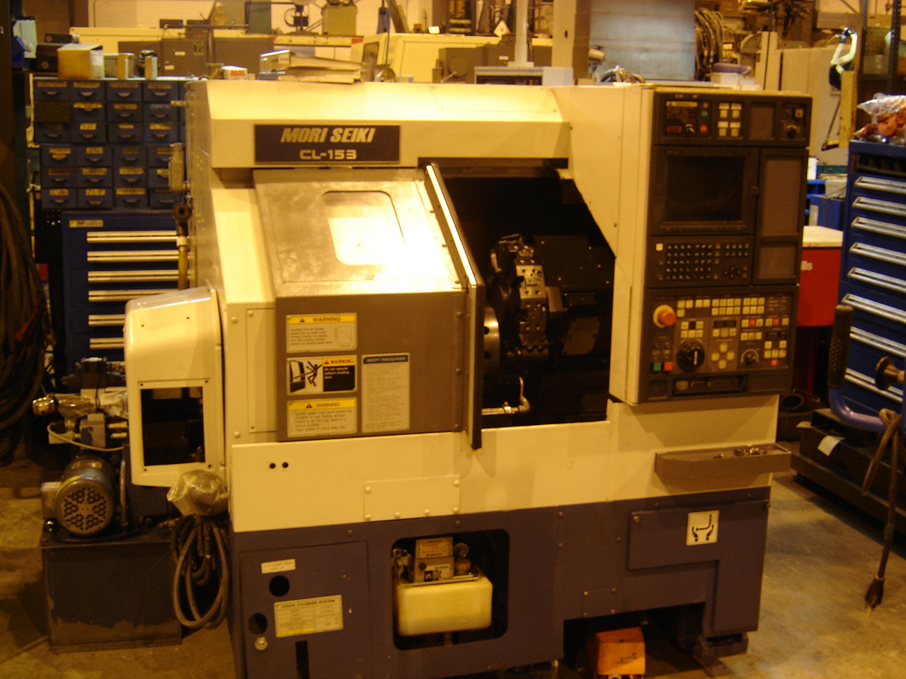 MORI SEIKI CL-153, MSG-803 CTRL, 20.28" SW, 1.69" HOLE, 9.25"-X, 12.20"-Z, 6,000 RPM, 1999
