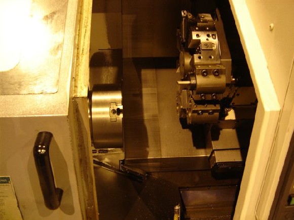 MORI SEIKI CL-203A, 20.28" SW, 15.75" TURNING DIA., 11.42" LENGTH, MSG-803 CTRL, 4500 RPM, 8 TOOL, 1999