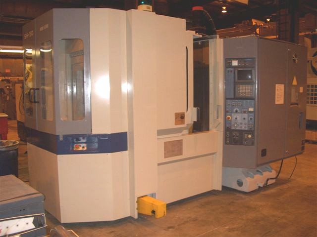MORI SEIKI SH-50, 19.69" x 19.69" (2) PALLETS, 24.8"-X, 23.62"-Y, 25.59"-Z, 12,000 RPM, 40 ATC, 1995, FANUC 16MB