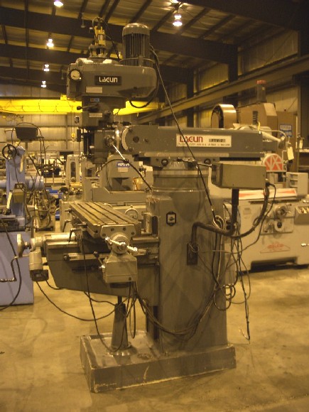LAGUN FTV-2, 50" x 10" TBL, 3 HP, R-8 TAPER, 4250 RPM, 33"-X, 16"-Y, 16" KNEE, 5" QUILL, SONY 2-AXIS DRO