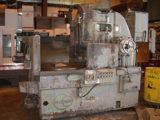 36" BLANCHARD 18D-36,  40 HP, 18" SEGMENTED WHL CHK, 38" MAX. SW, 24" MAX. DIST. UNDER WHL, 1961